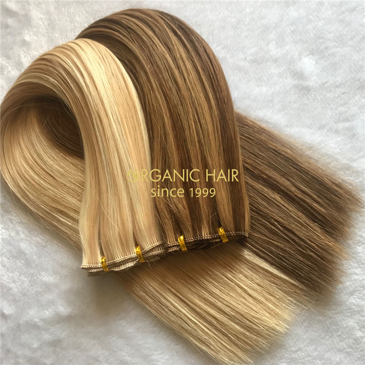 Best human hand tied weft hair extensions on sale X160